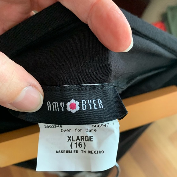 Jersey stretch maxi skirt black grey - Picture 3 of 4